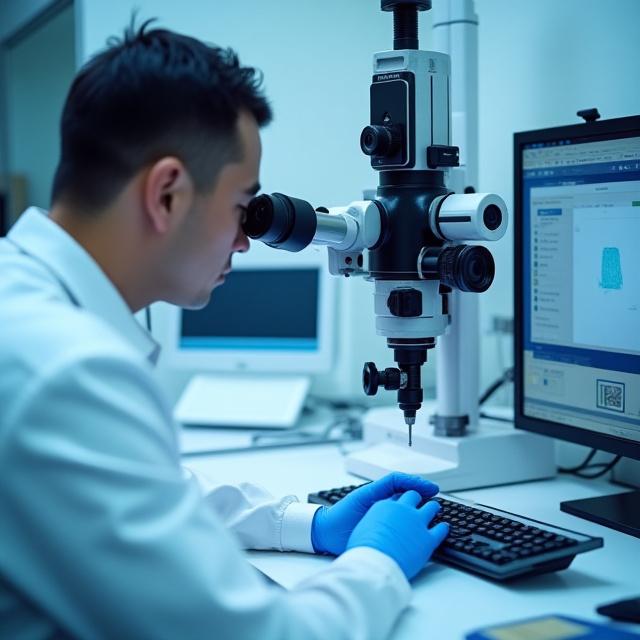 Strenge Qualitätsprüfung von Optiken